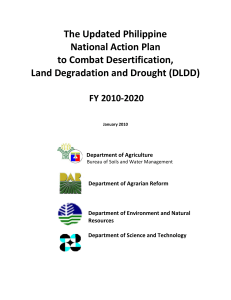 The Updated Philippine NAP to Combat Desertification, Land