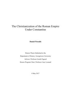 The Christianization of the Roman Empire Under Constantine