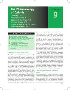 The Pharmacology of Opioids