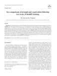 Sex comparisons of strength and coactivation following ten weeks of