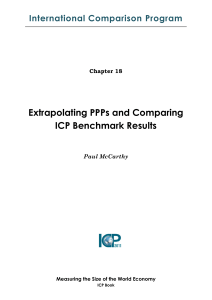 Chapter 18: Extrapolating PPPs and Comparing ICP Benchmark