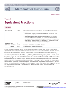 Equivalent Fractions