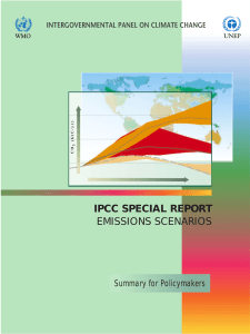 IPCC SPECIAL REPORT EMISSIONS SCENARIOS