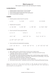 Ch.6 Worksheets