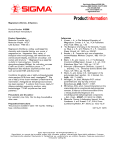 magnesium chloride TDS