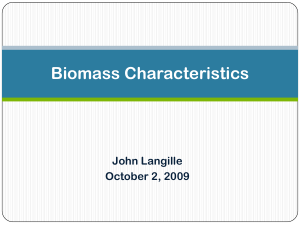 Biomass Characteristics