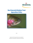 New Brunswick Rainbow Trout Aquaculture Policy