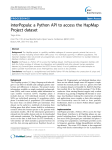 interPopula: a Python API to access the HapMap Project dataset