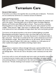 Terranium Care General Information