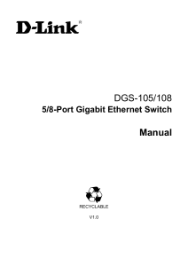DGS-105/108 Manual - D-Link