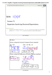 11-3-15 P.7 Alg M1L17 Equation Involving Factored Expressions