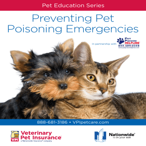 Preventing Pet Poisoning Emergencies