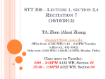 stt 200 - Department of Statistics and Probability