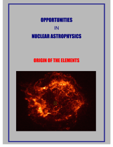 opportunities nuclear astrophysics