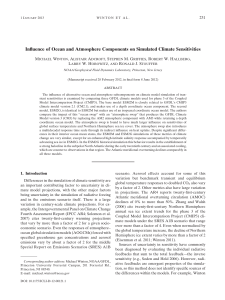 Influence of Ocean and Atmosphere Components on