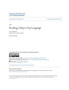 Reading a Map in Any Language - UNI ScholarWorks