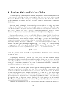 5 Random Walks and Markov Chains