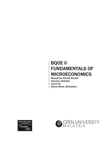 Fundamentals of Microeconomics - APEL