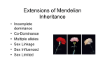 Extensions of Mendelian Inheritance