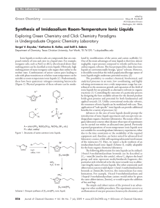 Synthesis of Imidazolium Room-Temperature Ionic