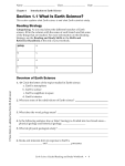 Section 1.1 What Is Earth Science?