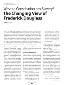 The Changing View of Frederick Douglass