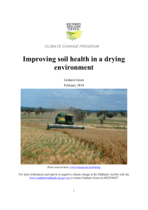 Improving Soil Health - Southern Midlands Council