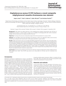 Staphylococcus aureus CC395 harbours a novel