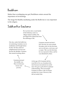 Buddhism Siddhartha Gautama