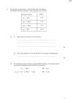 1. This question is about Group 7 of the Periodic Table