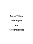 Indian Tribes, Their Rights And Responsibilities
