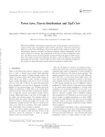 Power laws, Pareto distributions and Zipf`s law