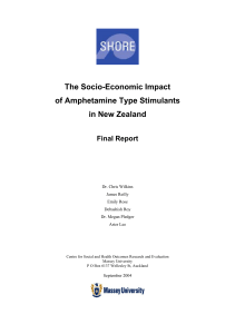 The Socio-Economic Impact of Amphetamine Type Stimulants in