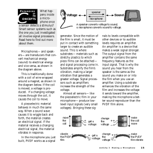 What hap- pens inside a micro- phone once a sensor detects a