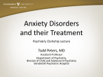 Anxiety Disorders and their Treatment