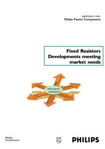 Fixed Resistors Resistors Developments Developments meeting