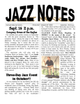 Sept. 14 2 pm - Flathead Valley Jazz Society