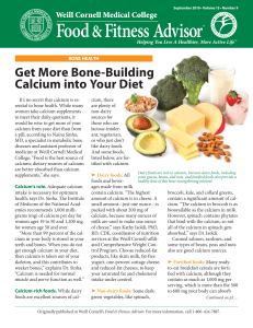 Get More Bone-Building Calcium into Your Diet
