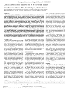 Census of seafloor sediments in the world`s ocean