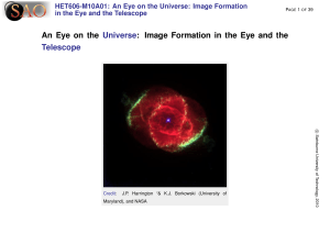 Image Formation in the Eye and the Telescope