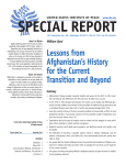 Lessons from Afghanistan`s History for the Current Transition and
