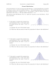 Standard normal distribution worksheet