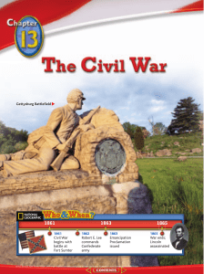 Chapter 13: The Civil War