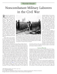 Noncombatant Military Laborers in the Civil War