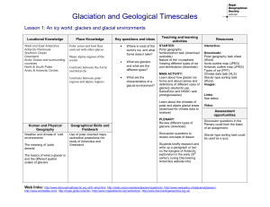 Glaciation and Geological Timescales