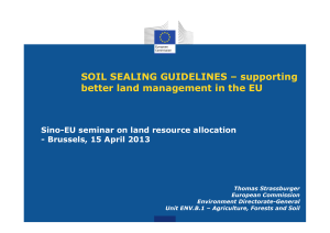 Soil sealing guidelines of the EU - ESDAC