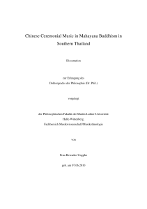 Chinese Ceremonial Music in Mahayana Buddhism in Southern