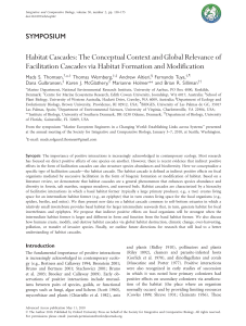 Habitat Cascades: The Conceptual Context and