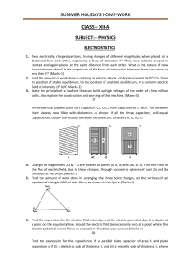 SUMMER HOLIDAYS HOME-WORK