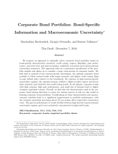 Corporate Bond Portfolios - European Financial Management